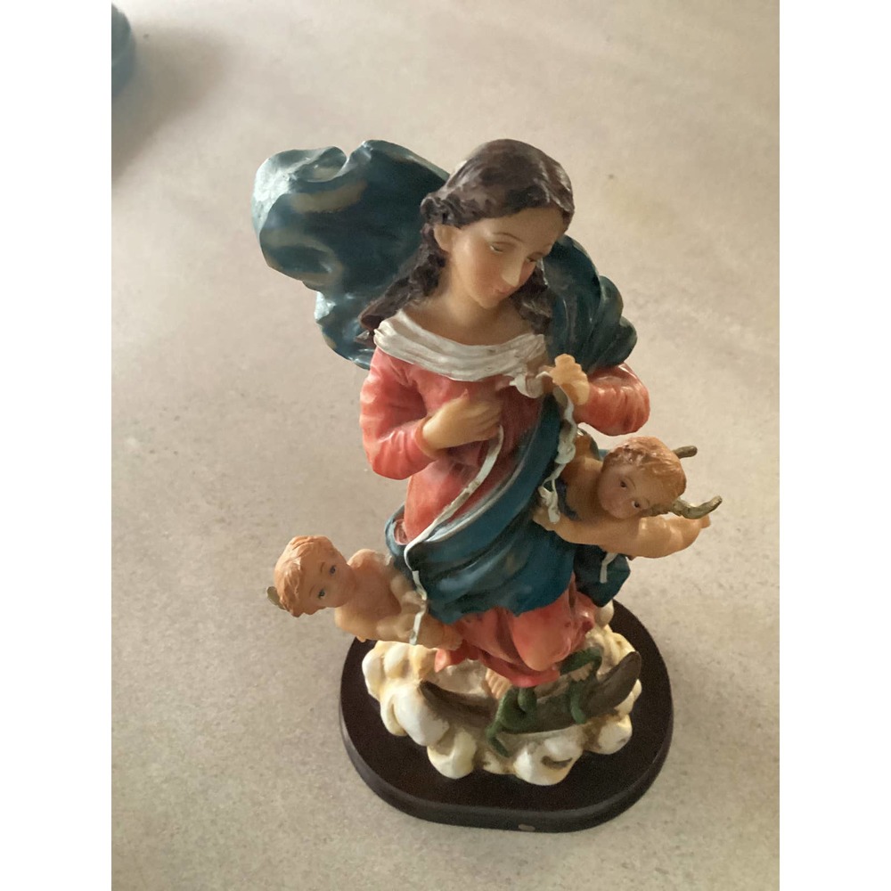 Mary Untier of Knots Vintage resin statue